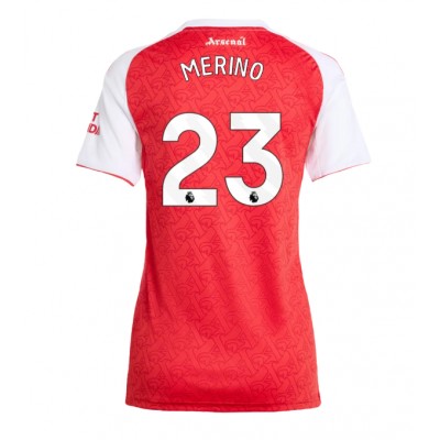 Ženski Nogometni dresi Arsenal Mikel Merino #23 Domači 2025-26 Kratek Rokav Ženski Nogometni dresi Arsenal Mikel Merino #23 Domači 2025-26 Kratek Rokav